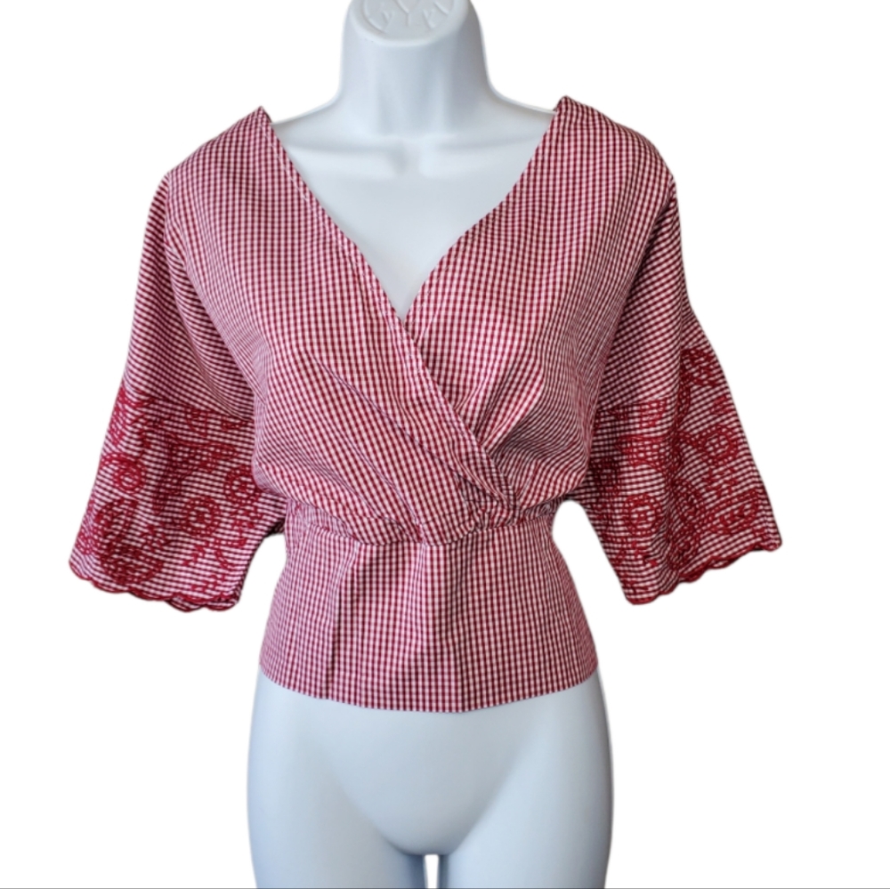 Grifflin Paris Gingham Check Top